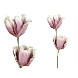 1LF-12730B Açelya Pembe Beyaz 96cm Decorative Dekoratif Gerçekçi 1 Adet