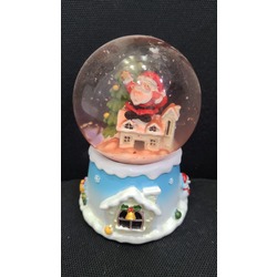 D1080A Değişen Işıklı Müzikli 12cm Wireless Noel Merry Christmas Kar Küre 1 Adet