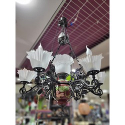 ANLIG 100x70cm Cam Seramik Metal Avize Vintage Antique Lighting 1 Adet 