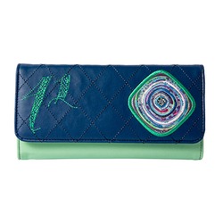 BGD10020204 Nazar Nakışlı Cüzdan Koleksiyon Ürünü Kadın Cüzdanı PU deri 10x20 cm