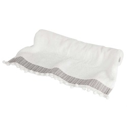 D-20492 Lenox Beyaz Havlu 50x80cm Banyo Havlusu %100 Ege Pamuğu Su Emici  Yıkanabilir