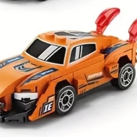 9140-5 Stil Spor Araba Süper Yapı Blokları Modeli Yarış Arabası Model