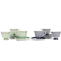 P367.389451 İndigio 2'li Rastgele Renk Kahve Fincan Set 90cc Butik Porselen