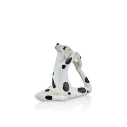 1QD-SD-45D Yoga Dog 17x8,5x15,5cm Dekoratif Köpek Dalmaçyalı Oturmuş 1 Adet