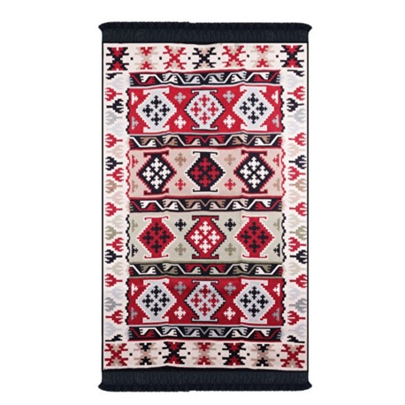 BGH8681126436915 Home Çift Taraflı Kilim Makinede Yıkanabilir Modern Desenli 80x150cm