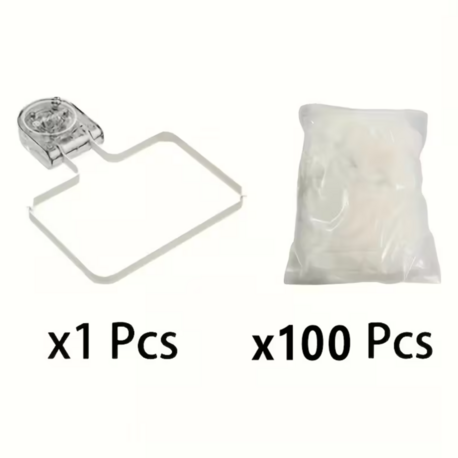 DA1498675 1 adet Raf Güçlü Emişli Mutfak Lavabo Filtresi + 100 adet Filtre Ağı / Yarı Saydam