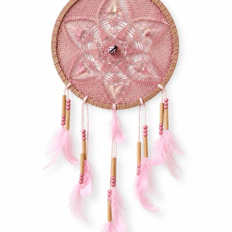B181808092026 Pembe 22 cm büyük dream catcher