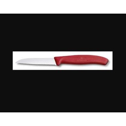 VT 6.7431 Victorinox Mutfak 8cm Tırtıklı Soyma Bıçağı Kırmızı Testere Ağızlı