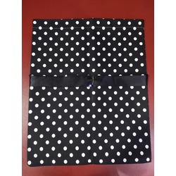 AG01GUBGR Gabardin Kumaş Nazar Boncuklu Bez Kese Bağ Detaylı El Yapım 41x33cm 1 Adet