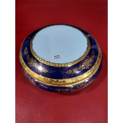 A43605 T. Limoges Şekerlik Çap 18cm Porselen İtalyan Dipinti A Mano Mediterranea 1 Adet