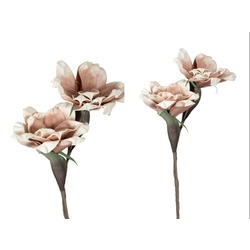 1LF-12610C Boya Çiçeği Pembe Beyaz 90cm Decorative Dekoratif 1 Adet