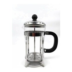 09706639096 Pukka Cam Metal French Press 600ml Gümüş Renk Servis Sunum Sofra Ürünü Tekli