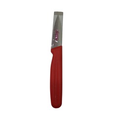 AR40025K Sivri Ağız Basic Sebze Meyve Soyma Bıçağı 8cm metal bıçak 1 adet Kırmız