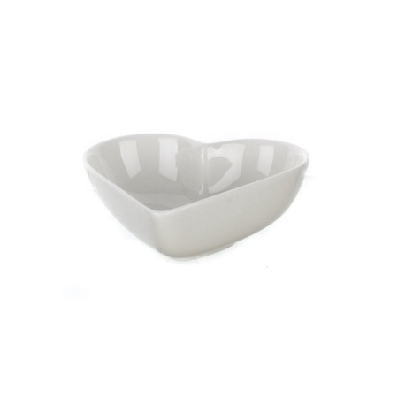 104958KSE008977 Ultraform Porselen Kalp Kase Std 14X12Cm Çerezlik 2'li