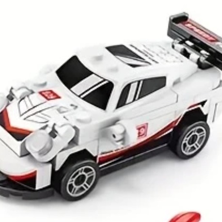 9140-2 Stil Spor Araba Süper Yapı Blokları Modeli Yarış Arabası Model