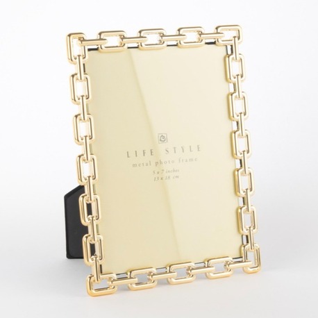 P158.111912 Gold Zincir Çerçeve13x18cm Dekorasyon