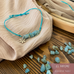 AMAZONİT ÇAKIL BİLEKLİK