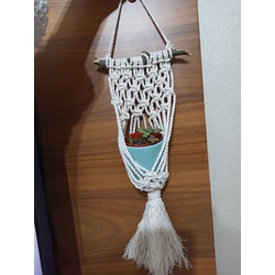 mini makrome çiceklik