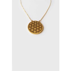 Yaşam Çiçeği Gold Altın Kaplama


