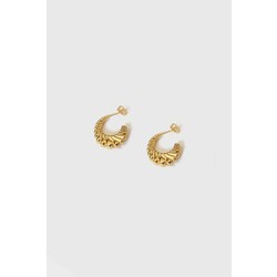 Açık Themis Model Gold Altın Kaplama Küpe

