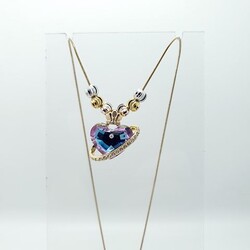 renkli kalp  kolye 