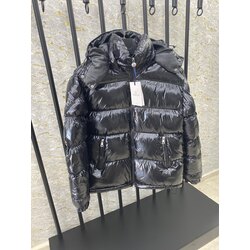Moncler parlak siyah mont