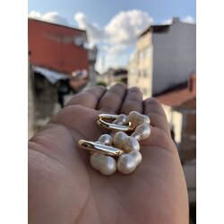 İnci U Küpe