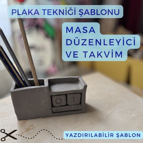 Masa Düzenleyici ve Takvim Dijital Şablonu