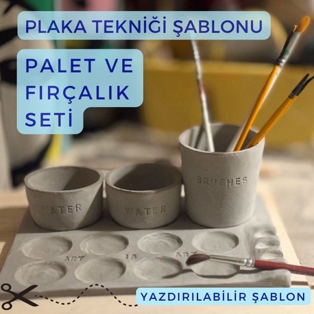 Palet Seti İndirilebilir Dijital Şablonu