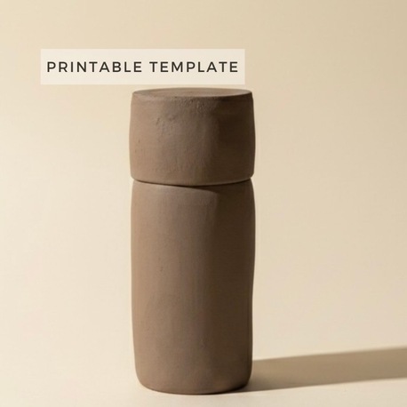 Bedside Carafe Set Pottery Template: