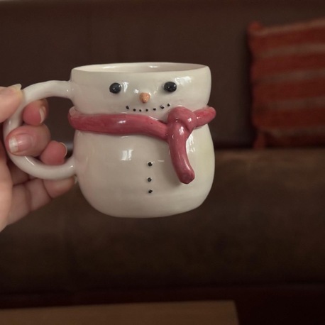 3d Atkılı Kardan Adam Yılbaşı Kupa