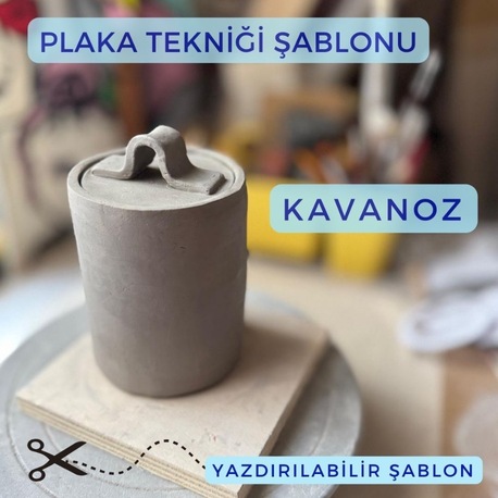 Kavanoz İndirilebilir Dijital Şablonu