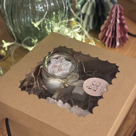Winter Glow – Yeni Yıl El Yapımı Mum Hediye Seti