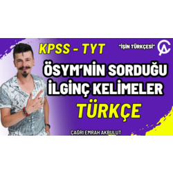 ÖSYM'NİN SORDUĞU İLGİNÇ KELİMELER PDF