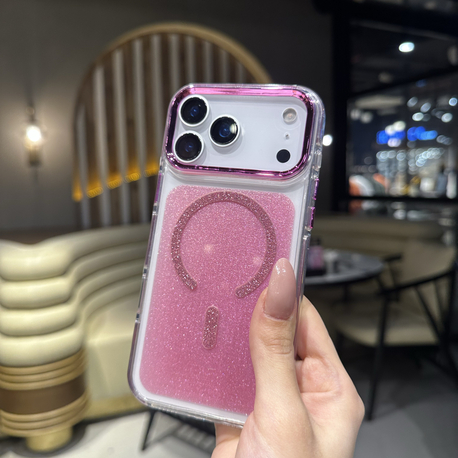 Pembe magsafeli kılıf