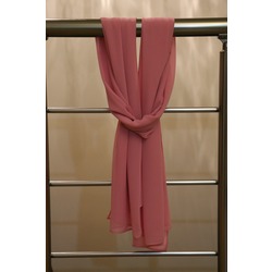ŞEKER PEMBE ŞİFON ŞAL
