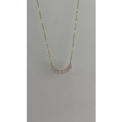 Gold baget oval kolye/ALTIN KAPLAMA 