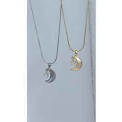 moon kolye /ÇELİK