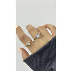 Pand•ra Love zirkon yüzük |Altın kaplama