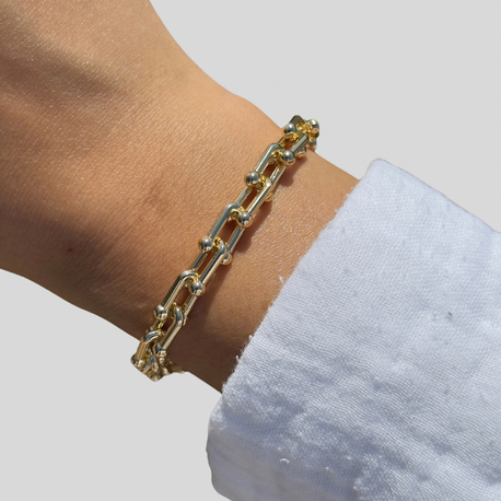 Ataç zincir bileklik | 14K VİP KAPLAMA