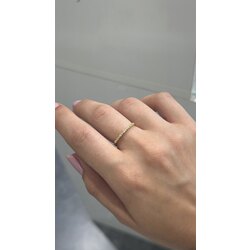 Nokta taş yüzük |925 ayar gümüş