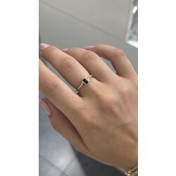 Renkli baget yüzük |925 ayar gümüş