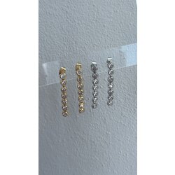 sallantılı suyolu küpe /ÇELİK