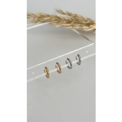 Mini basic halka küpe /ALTIN KAPLAMA