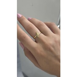 Kıvrımlı taşlı yüzük | 925 ayar gümüş