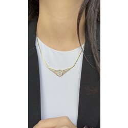 Tek taş yuvası kolye |Vip kaplama