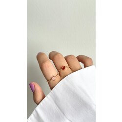 minimal kalpli yüzük/ALTIN KAPLAMA 