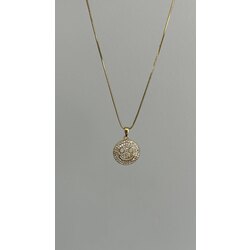 Gold taşlı smile kolye/ÇELİK