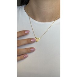 Kalp baskı kolye | 925 ayar gümüş