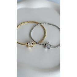 Pandora taşlı yıldız bileklik |Altın kaplama